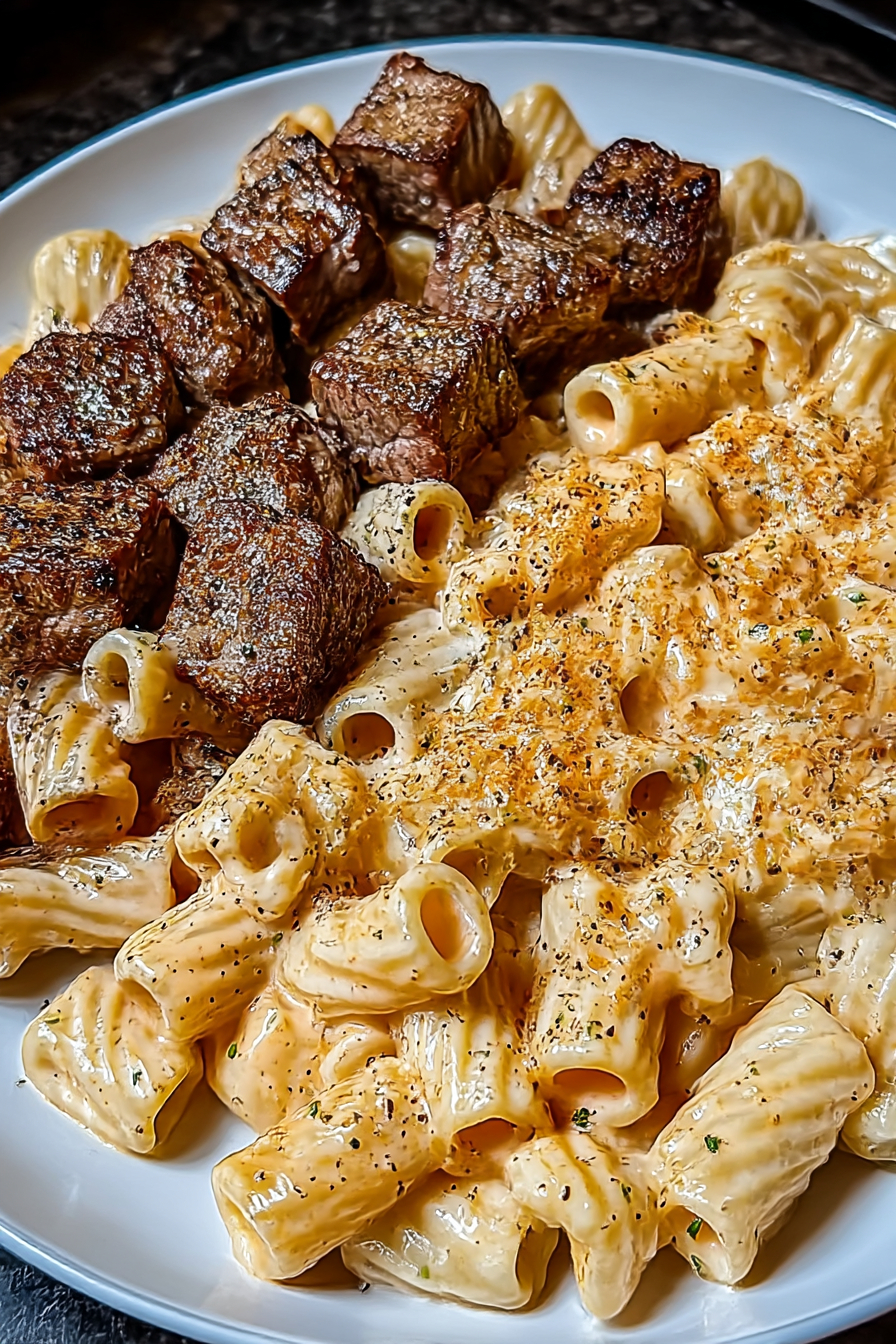 Cajun Steak Cheesy Rigatoni Parmesan image 2