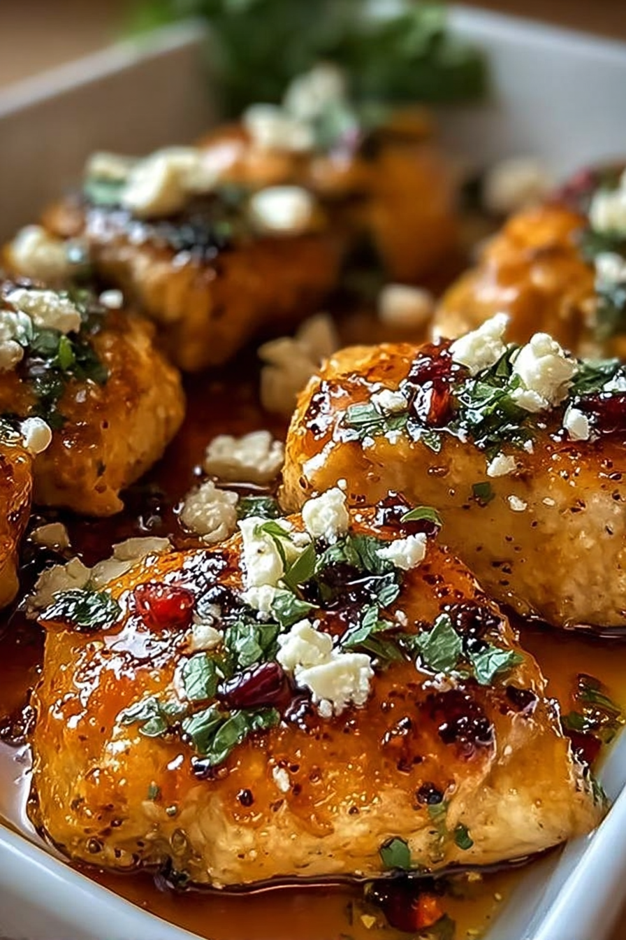 Hot Honey Feta Chicken Dish: A Deliciously Spicy and Savory Recipe image 2