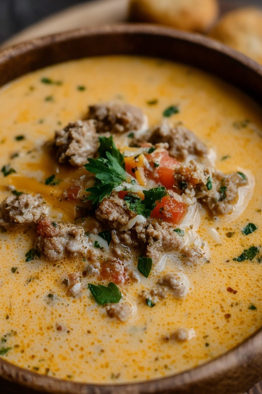 Comforting Cheese Burger Soup Recipe image 2