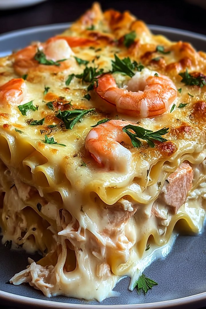 Creamy Shrimp and Crab Pasta Bake image 2