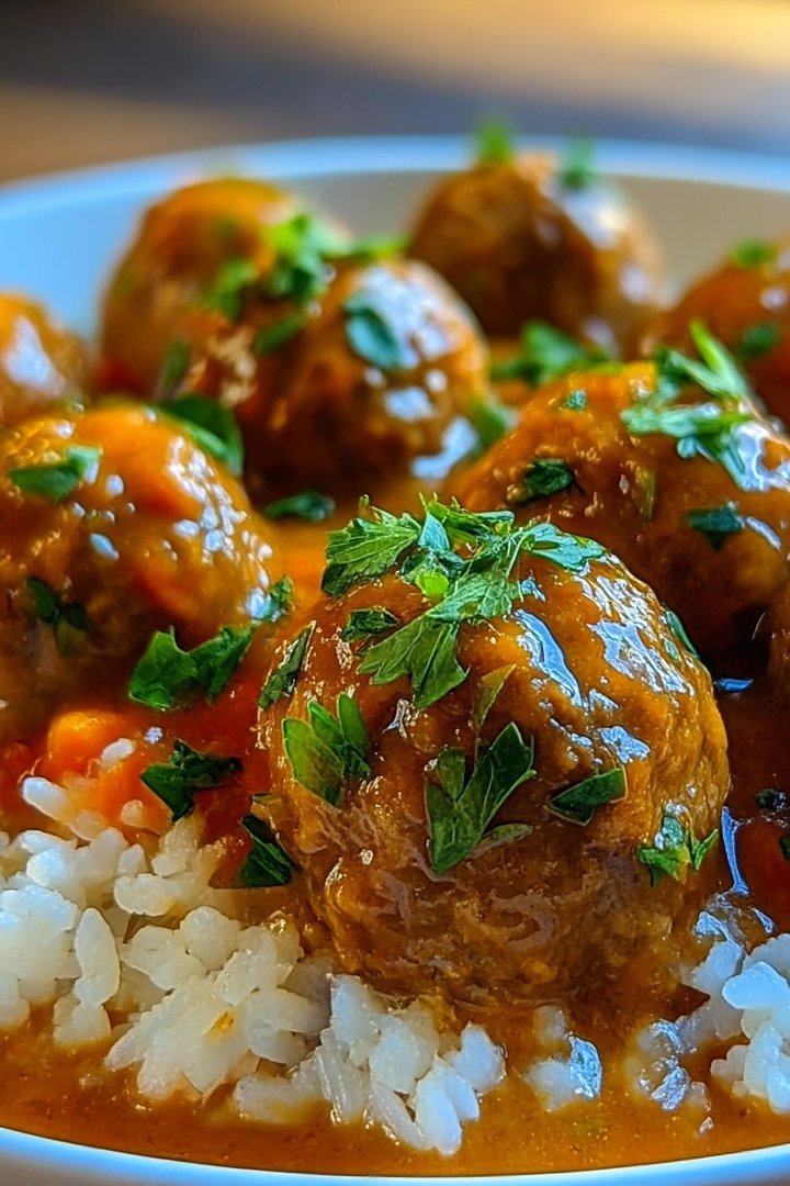 Delicious Vealupine Meatballs and Rice Recipe image 2