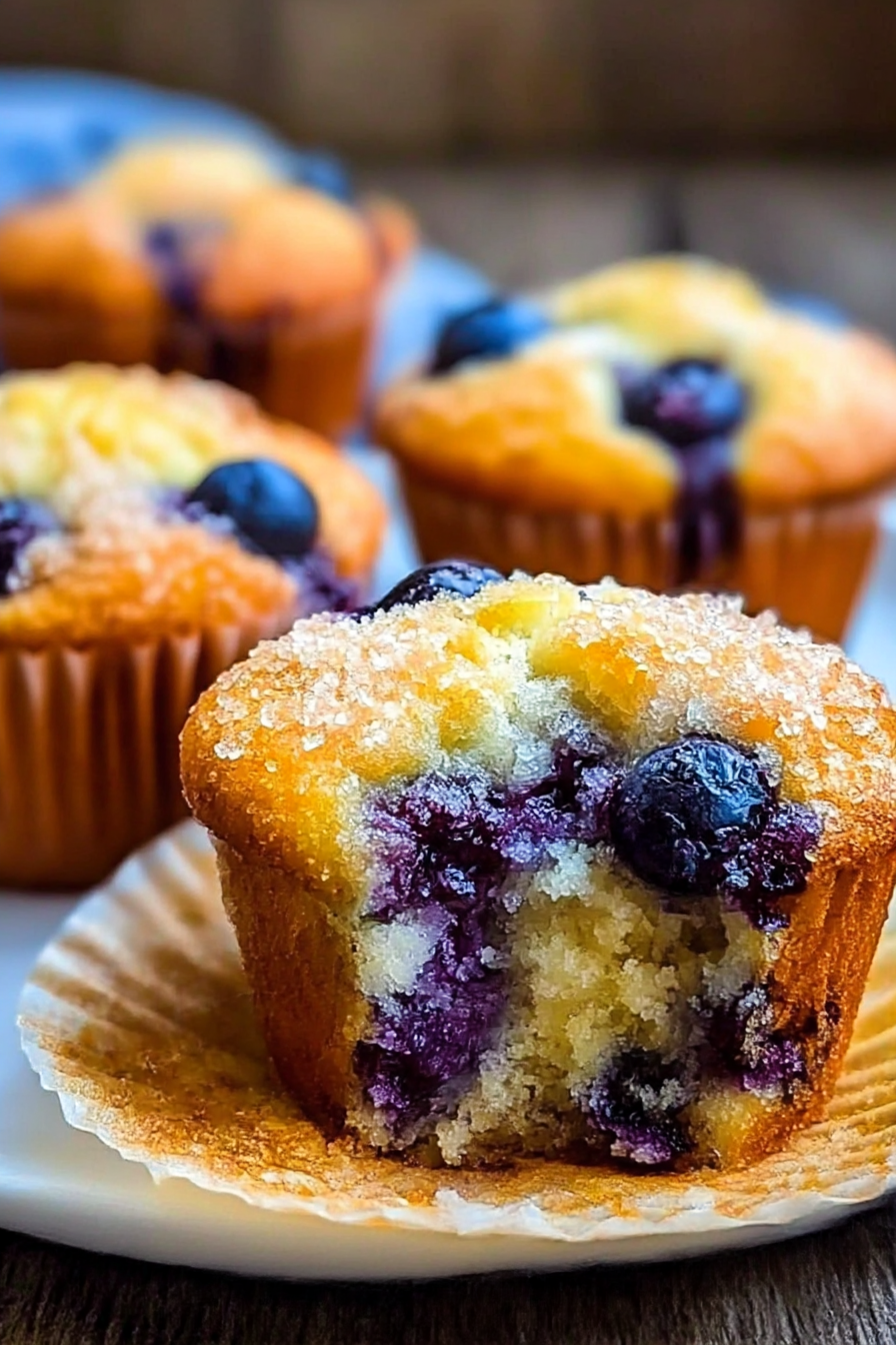 Easy & Fluffy Blueberry Muffin Recipe image 2