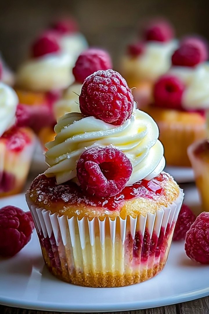 Heavenly Raspberry Cheesecake Cupcakes image 2