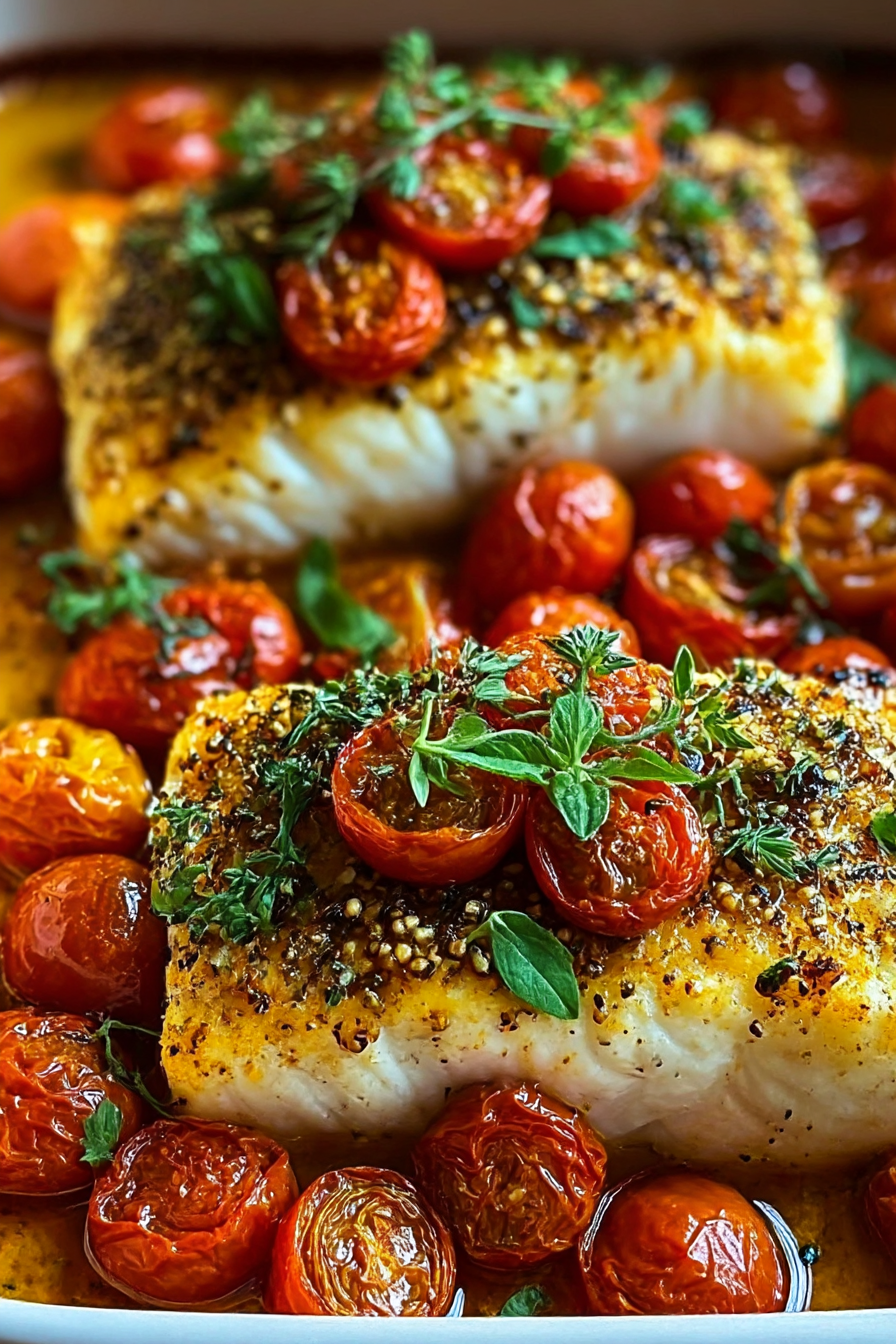 Mediterranean Baked Fish with Tomatoes image 2