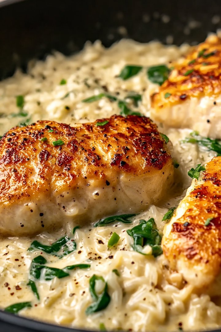 One-Pan Creamy Parmesan Chicken & Rice is Delicious! image 2