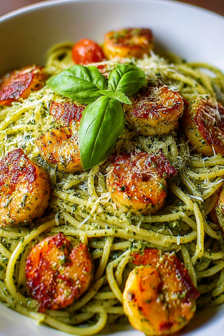 Pesto Shrimp Pasta image 2