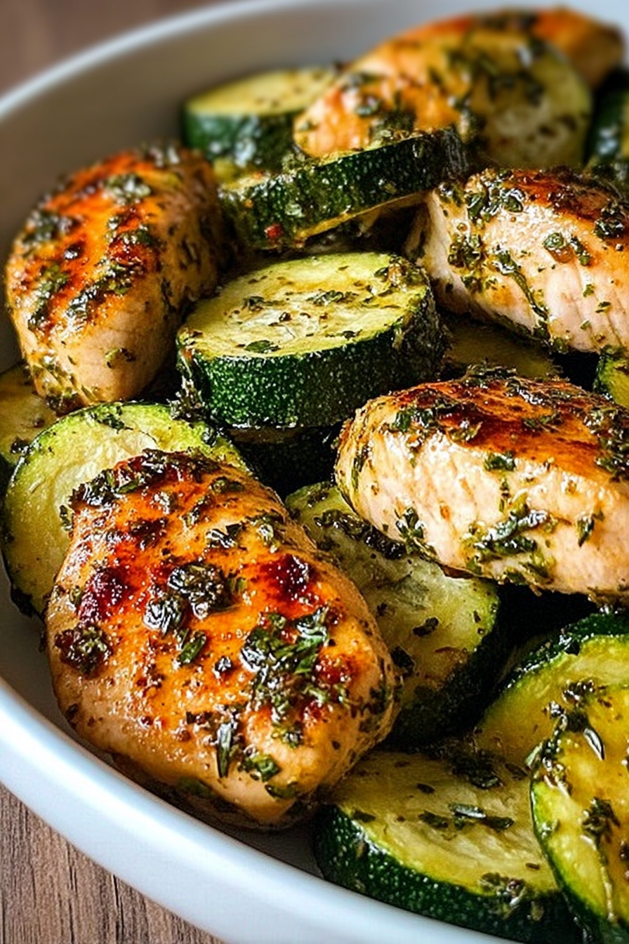 Savory Garlic Herb Chicken and Zucchini Dish image 2