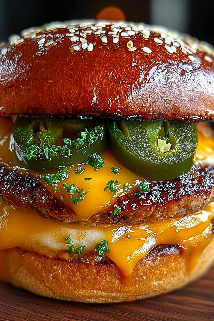 Smashed Jalapeño Cheese Burger image 2