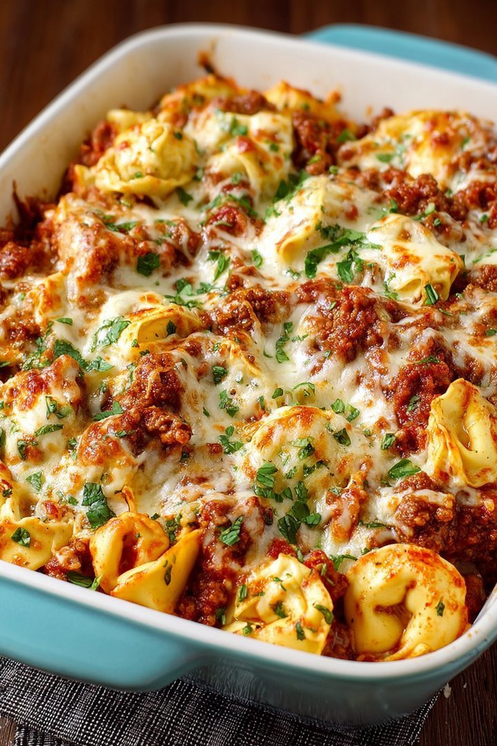 Cheesy Beef Tortellini Bake image 2