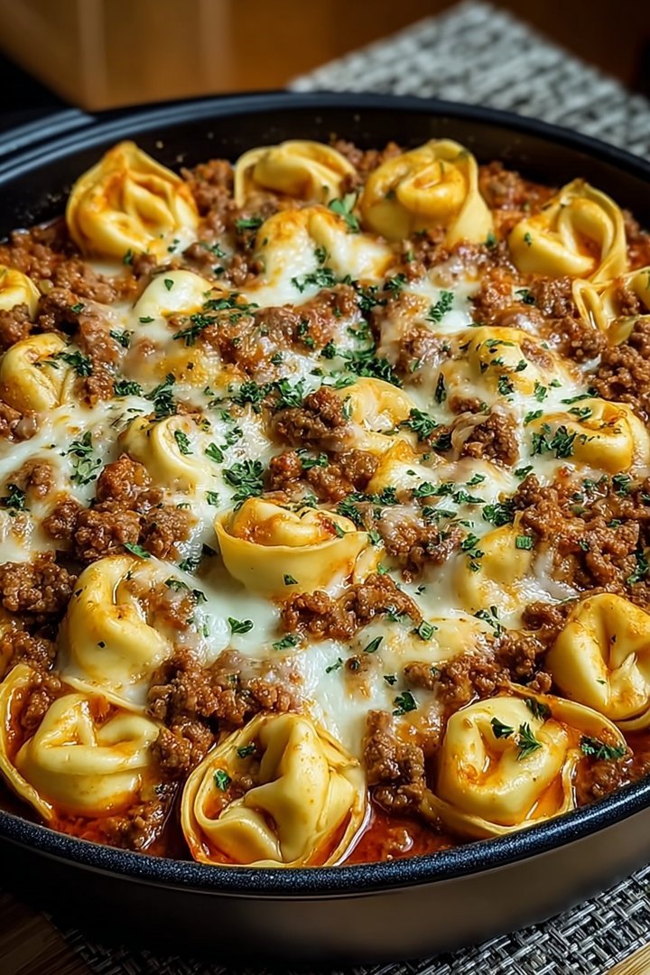 Cheesy Beef Tortellini Bake: A Family Favorite Dinner image 2