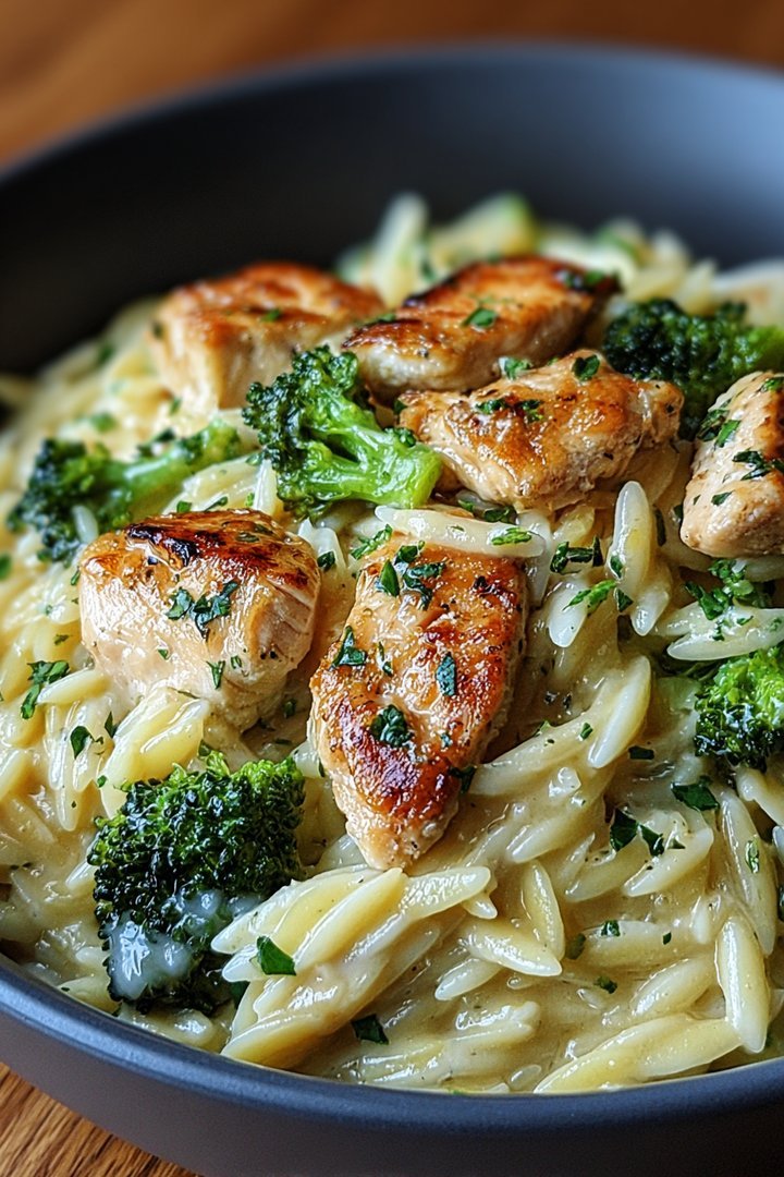 Cheesy Chicken Broccoli Orzo image 2