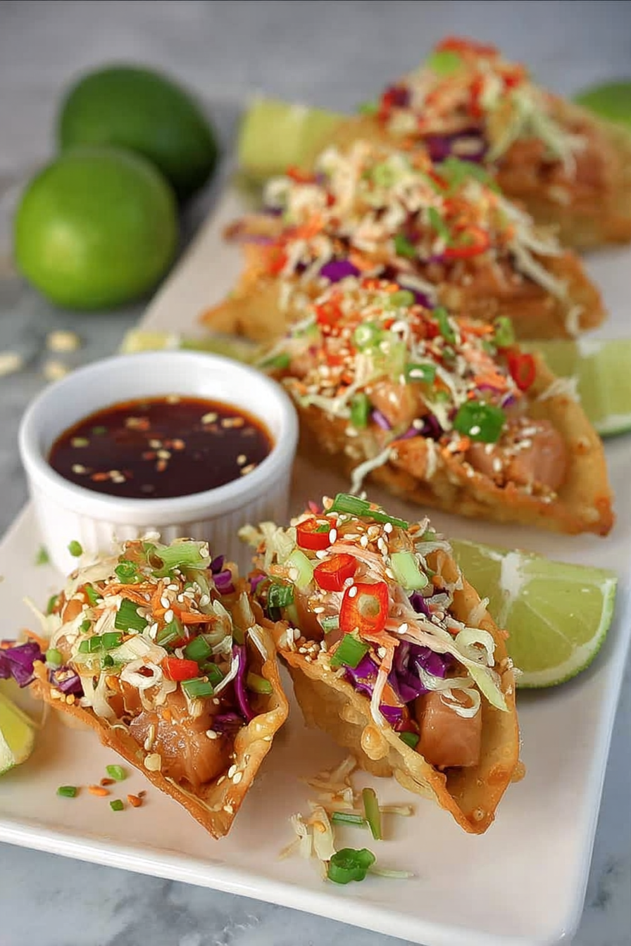 Chicken Wonton Tacos image 2