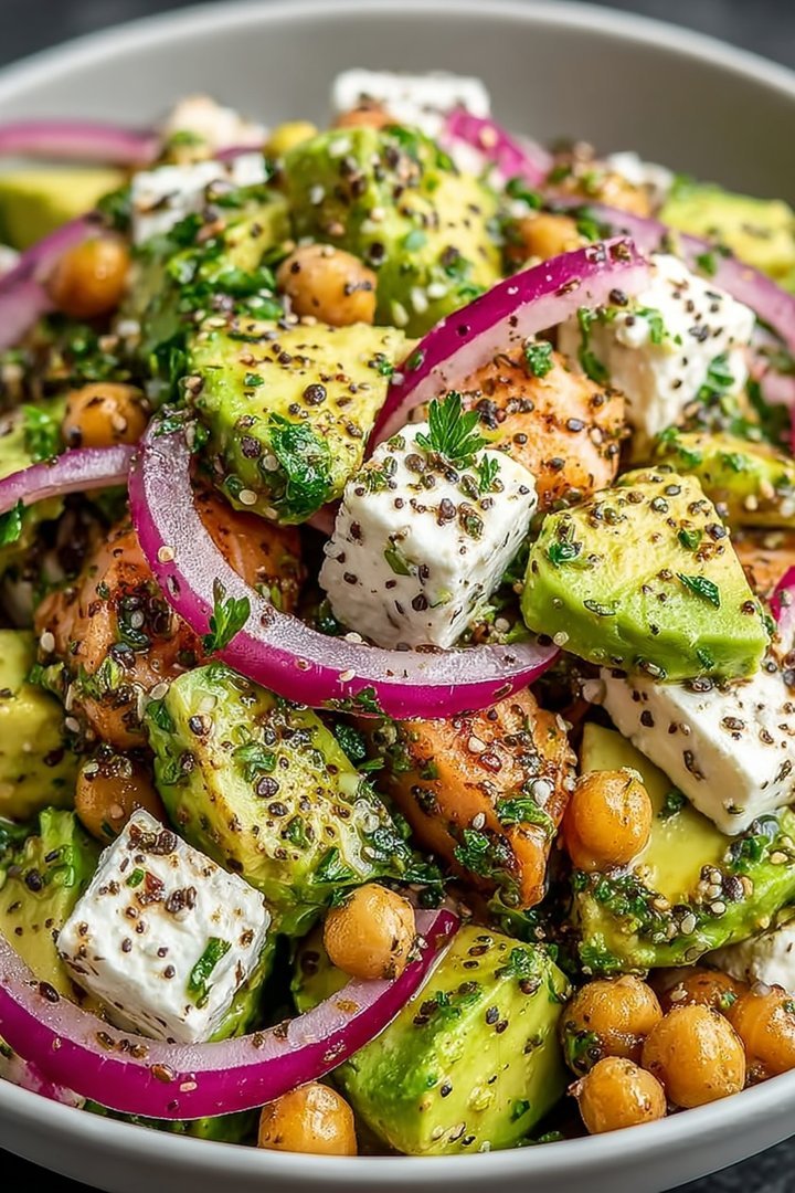 Chickpea Feta Avocado Salad image 2
