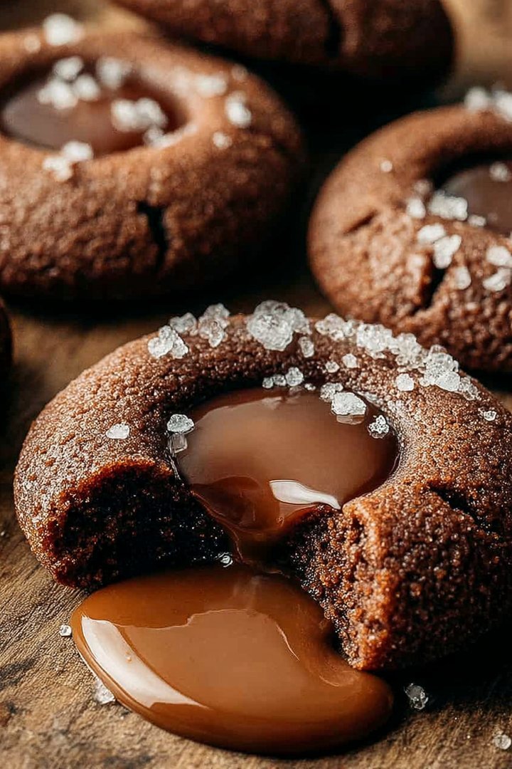 Chocolate Thumbprint Cookies image 2