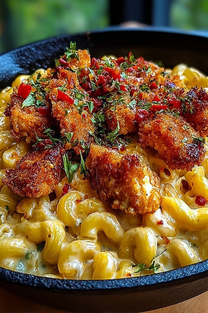 Creamy Honey Pepper Chicken Mac and Cheese Recipe image 2