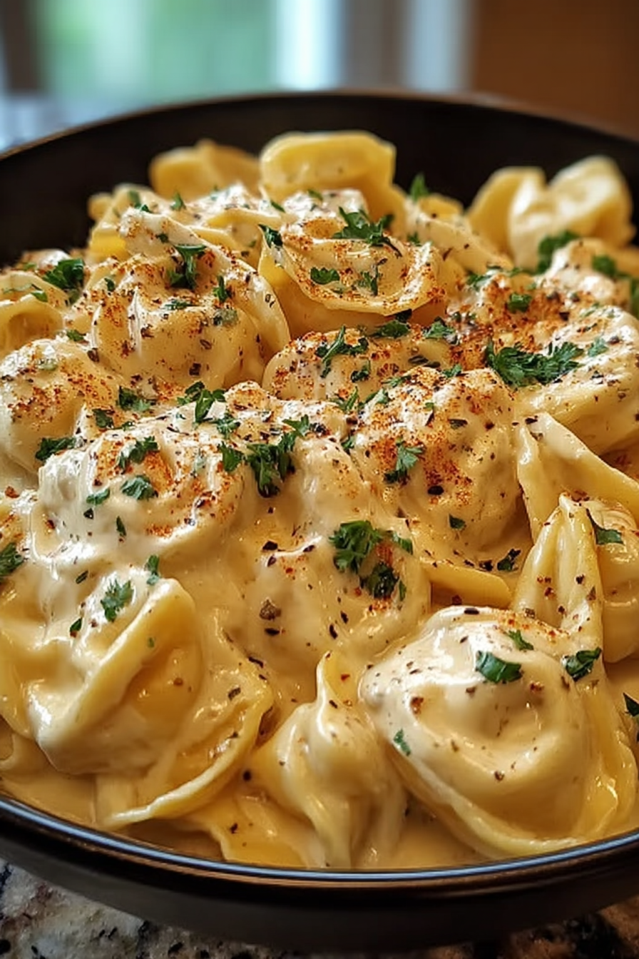 Crockpot Chicken Alfredo Tortellini: A Creamy Delight You'll Love! image 2