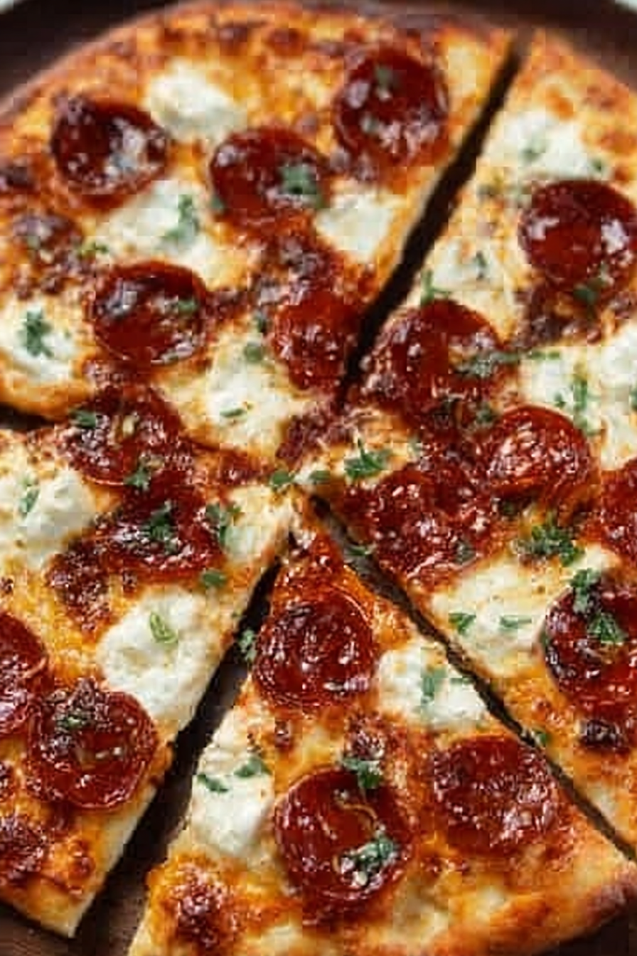 Homemade Flatbread Pizza Recipes: Hot Honey Chicken beef pepperoni Ricotta Pizza image 2