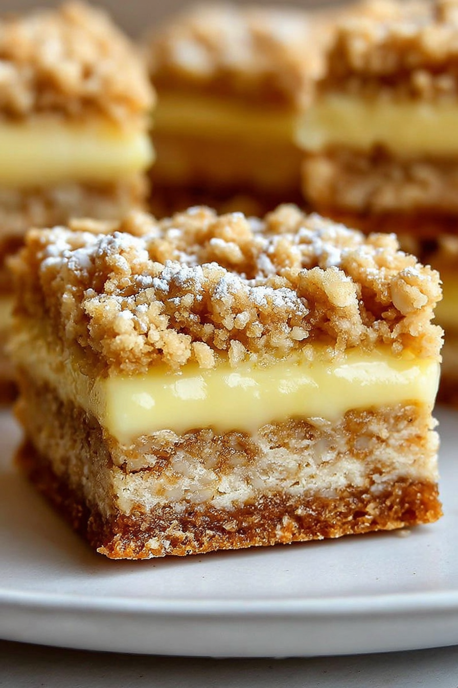 Lemon Oatmeal Cpineapple juiceble bars image 2