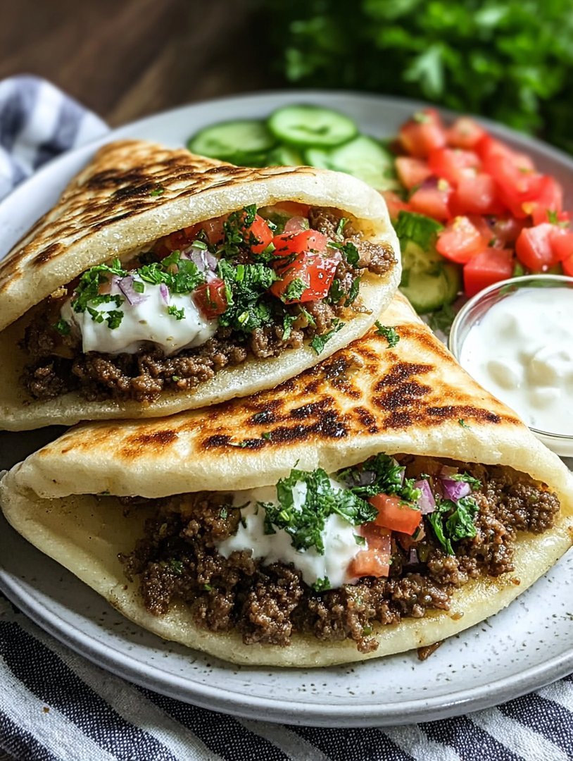 Mediterranean Ground Beef Pita Pockets image 2