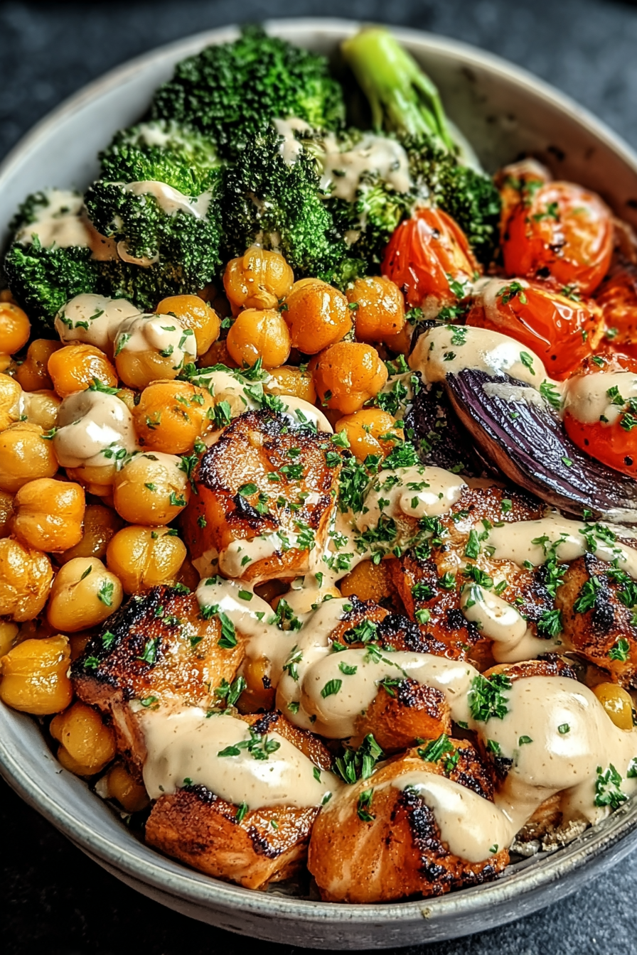 Roasted Vegetable & Chickpea Bowl image 2