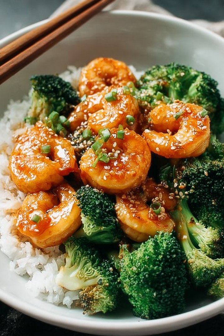 Shrimp and broccoli image 2