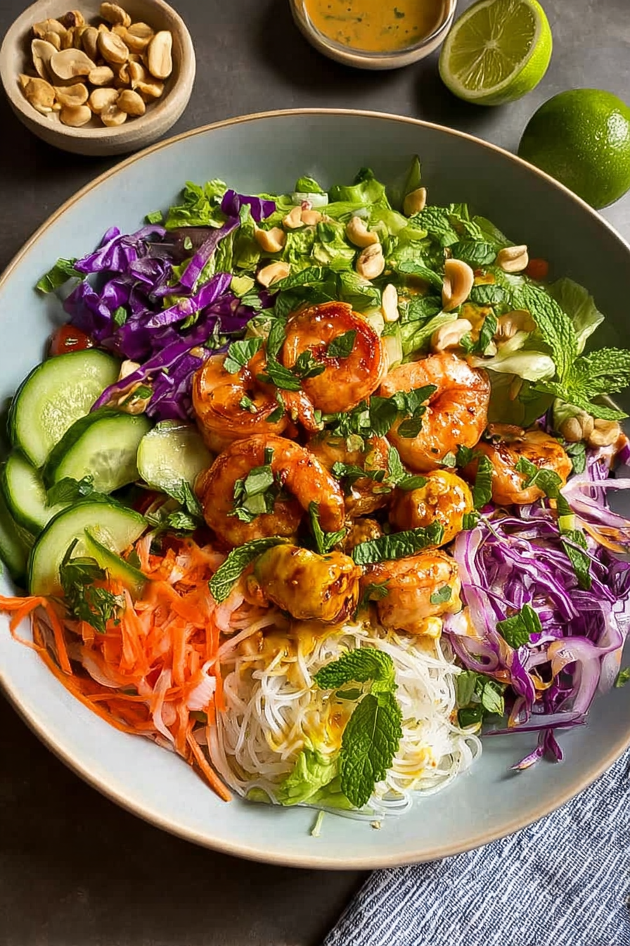 Spring Roll Salad with Spicy Cucumber Waterger Dressing: An Incredible Ultimate Recipe image 2