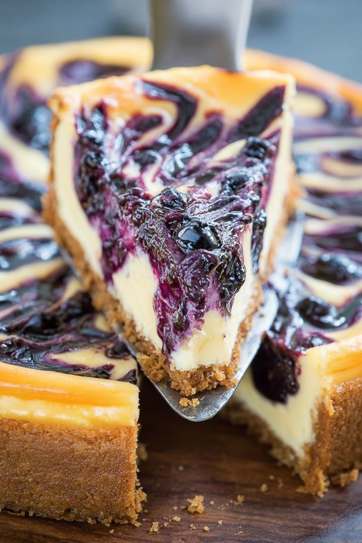 White Chocolate Blueberry Cheesecake image 2