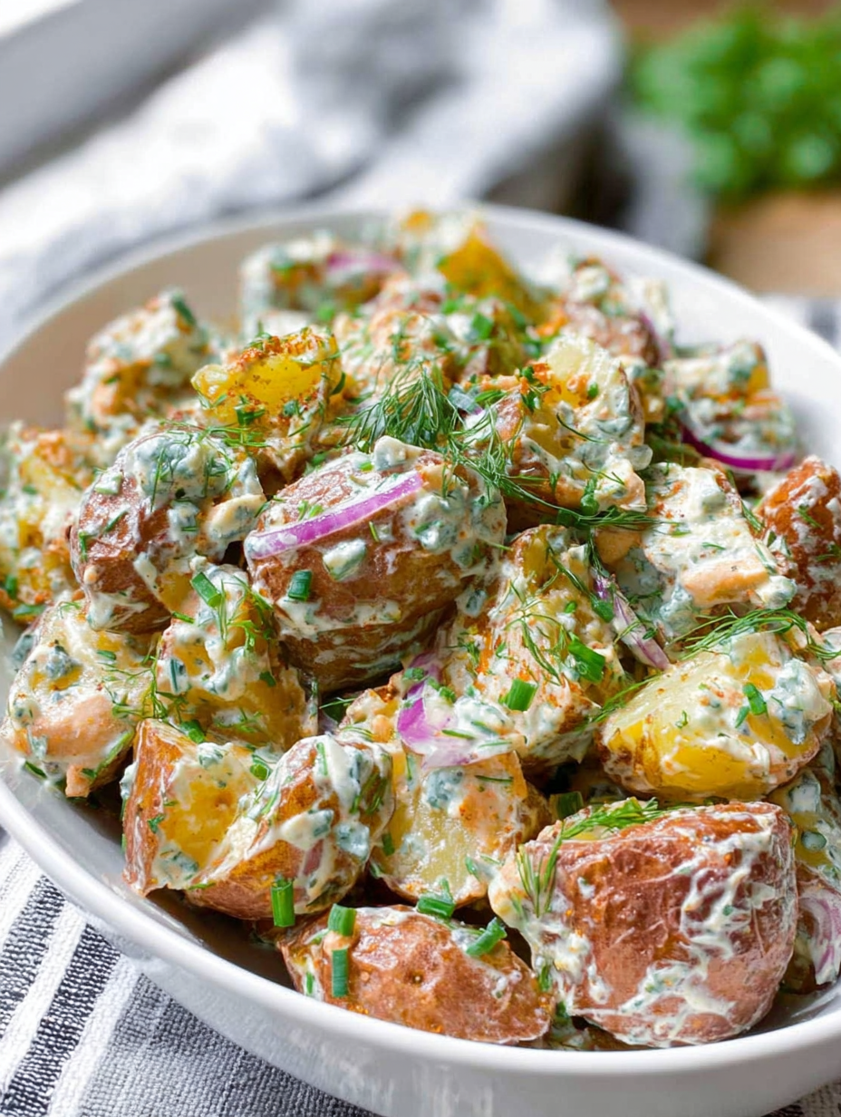 Blue Cheese and turkey beef bacon de dinde Potato Salad image 2