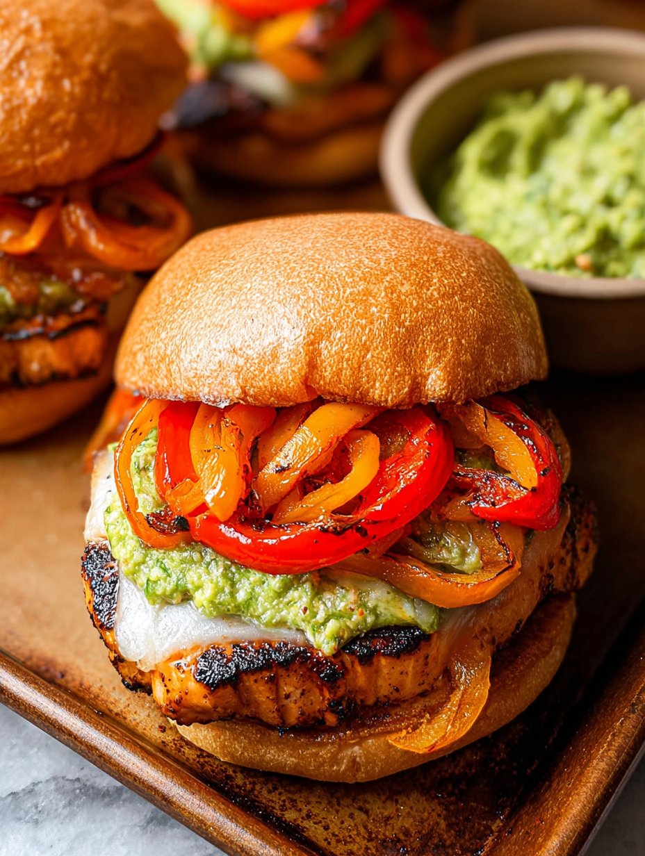 Chicken Fajita Burgers image 2