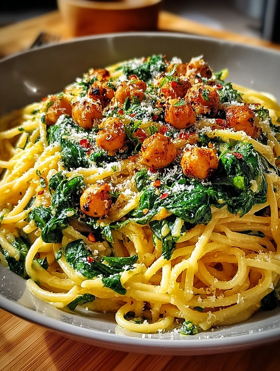 Chickpea and Spinach Pasta image 2