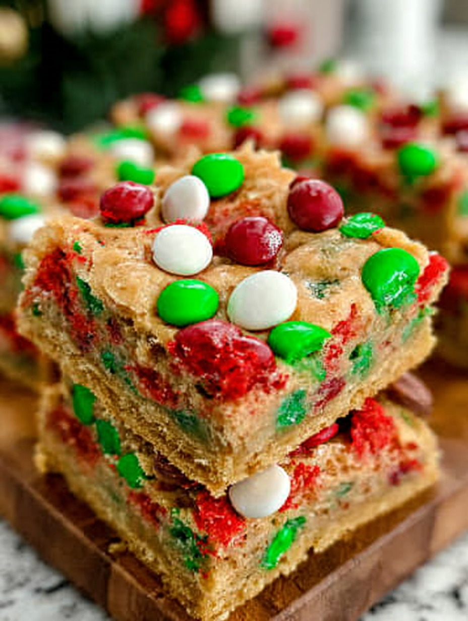 Winter holiday Cookie Bars image 2