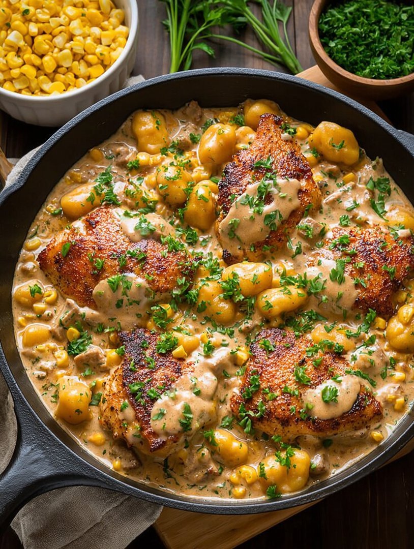 Creamy Butternut Squash Gnocchi with chicken sausage image 2