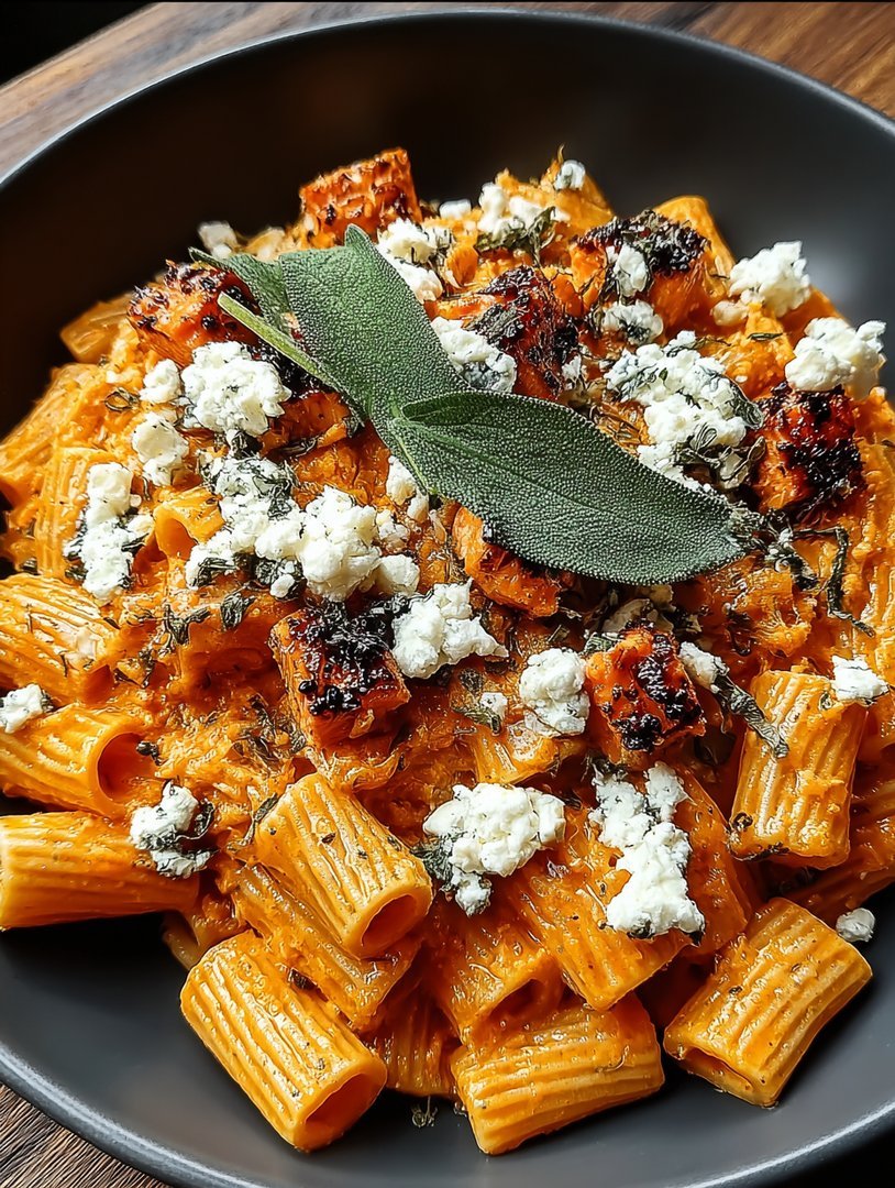 Creamy Sweet Potato Goat Cheese Sage Pasta image 2