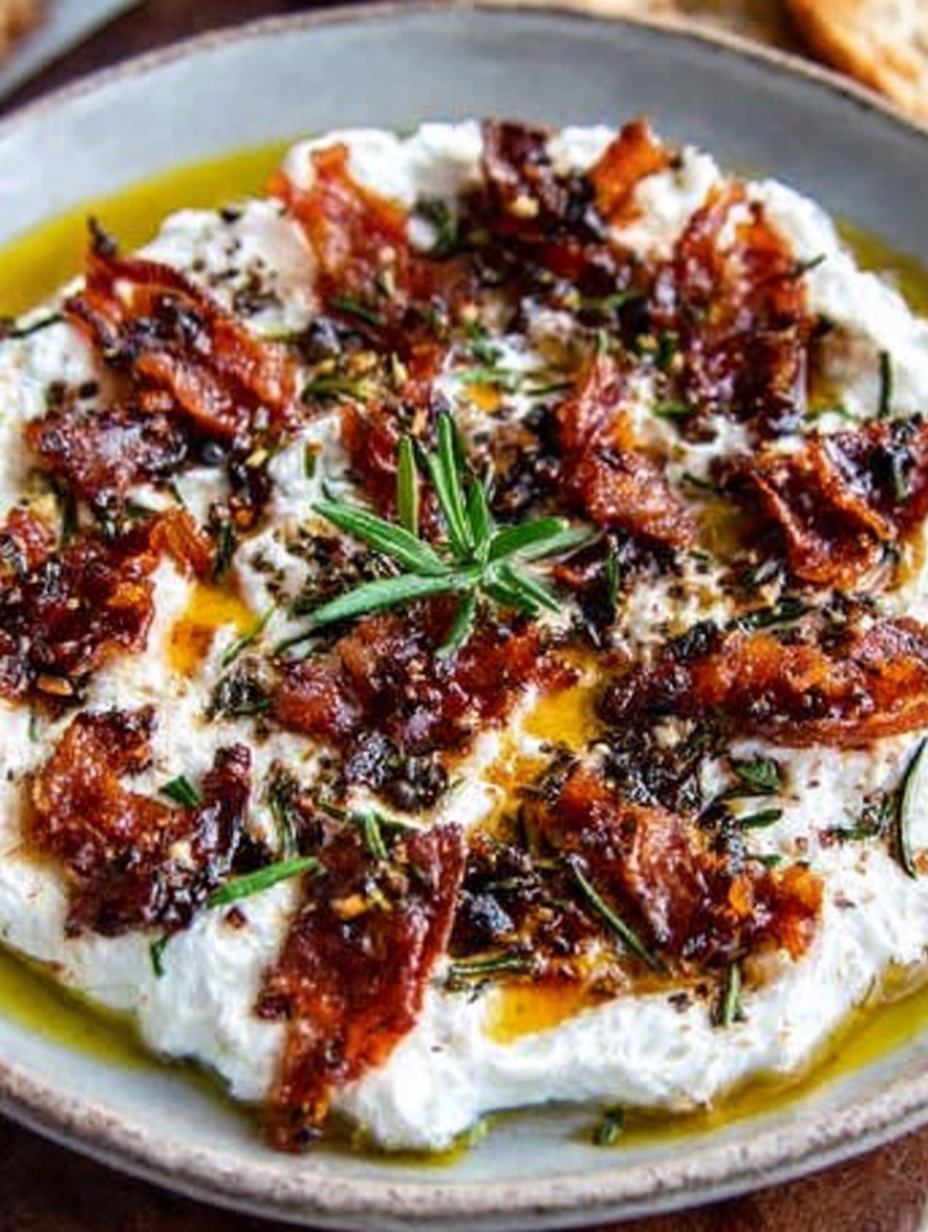 Creamy Whipped Goat Cheese turkey turkey bacon de dinde Date Dip image 2