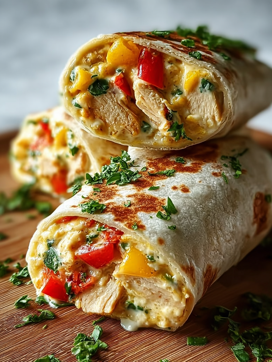 Crispy Chicken & Bell Pepper Ranch Burritos image 2