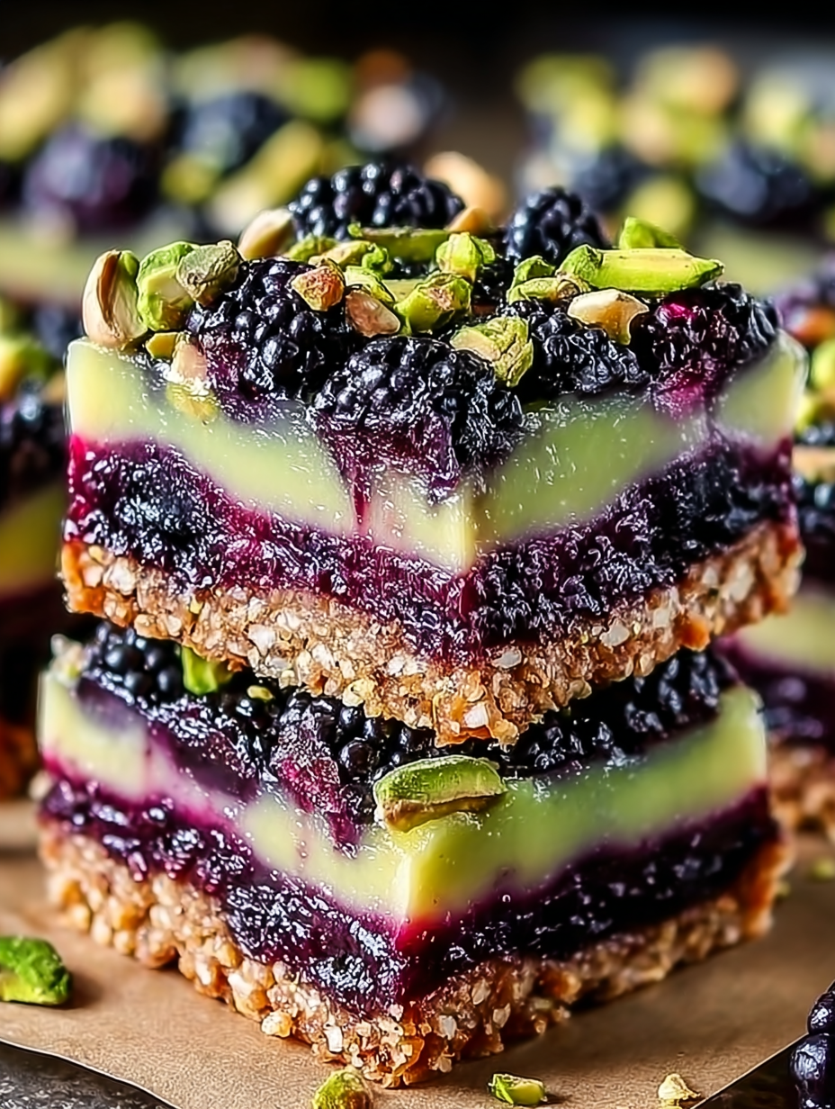 Easy Blackberry Pistachio Dessert Bars for Any Occasion image 2