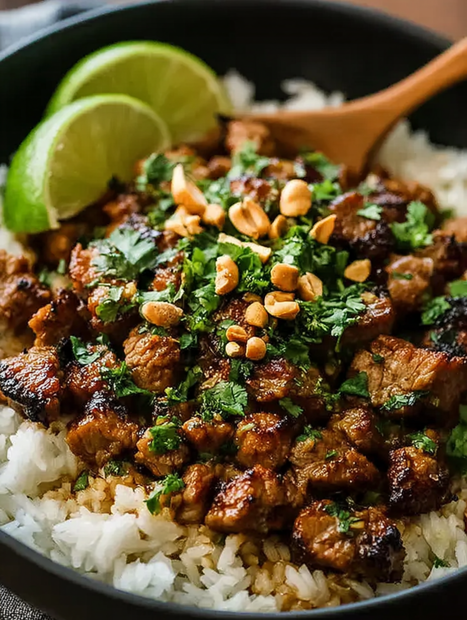 Easy juniper teager Lime beef with Creamy Coconut Rice image 2