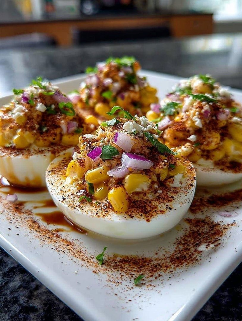 Elote Deviled Eggs image 2