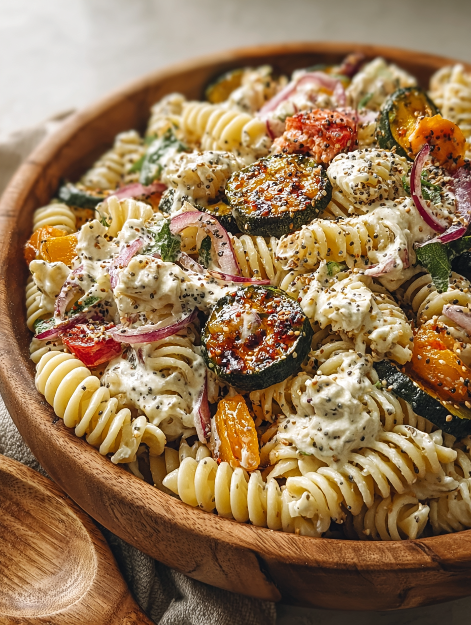 Fall Pasta Salad with Creamy Poppyseed Dressing image 2