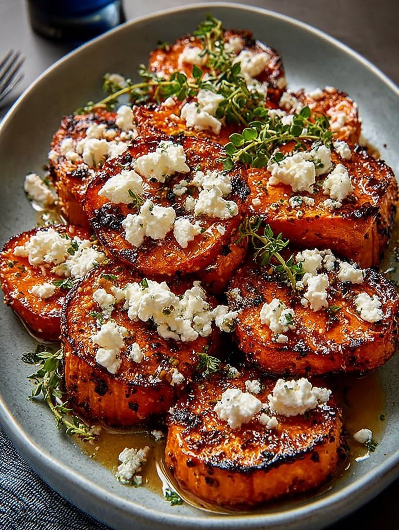 Honey Feta Sweet Potato Rounds image 2