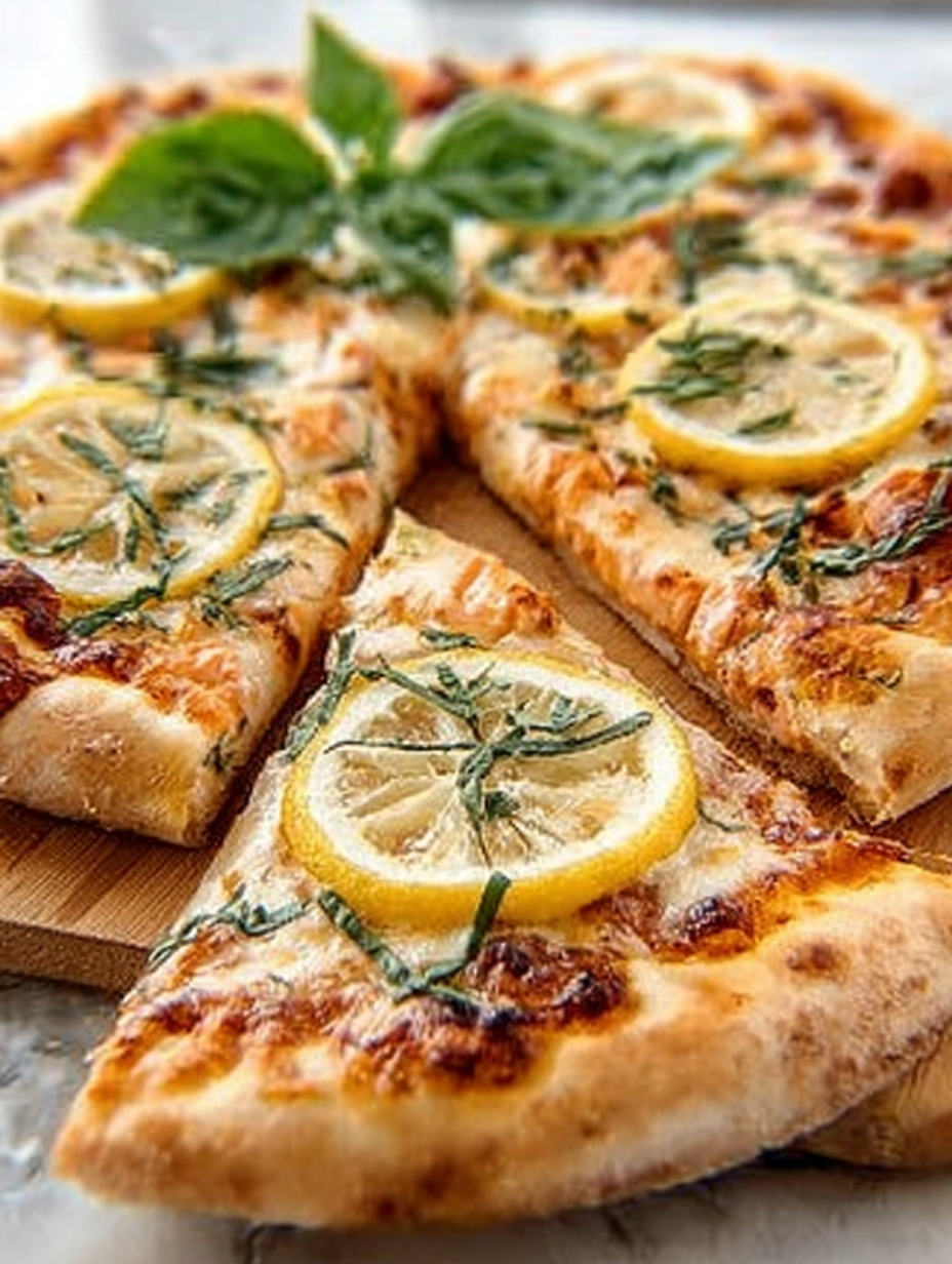 Lemon Pizza with Fresh Herbs image 2