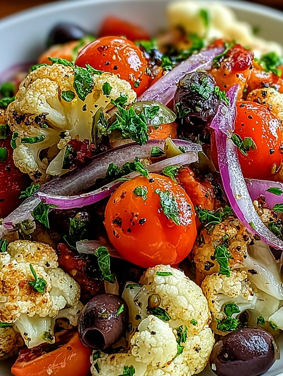Mediterranean Marinated Cauliflower Salad image 2