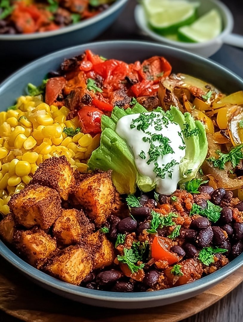 Mexican Buddha Bowl with Fajita Veggies image 2