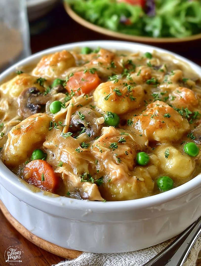 One Pot Gnocchi Chicken Pot Pie image 2
