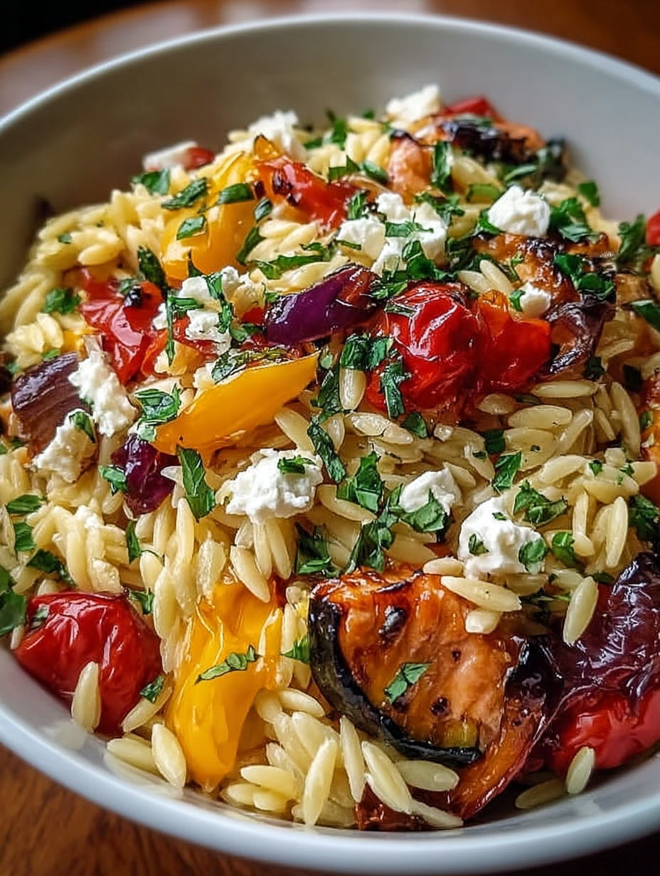 Orzo Salad with Roasted Veggies and Feta image 2