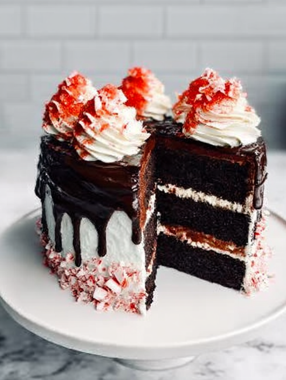 Peppermint Fudge Cake image 2