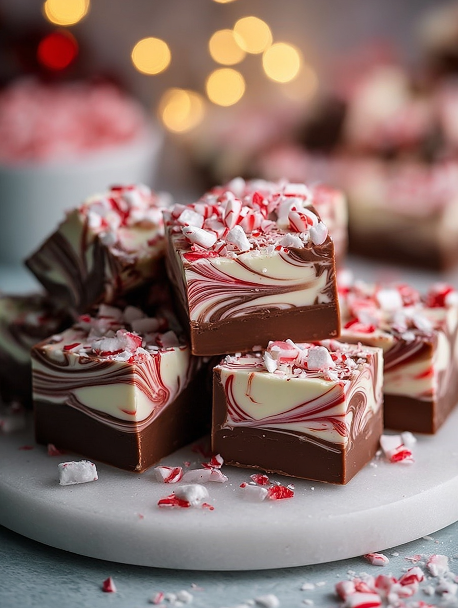 Peppermint Swirl Fudge image 2