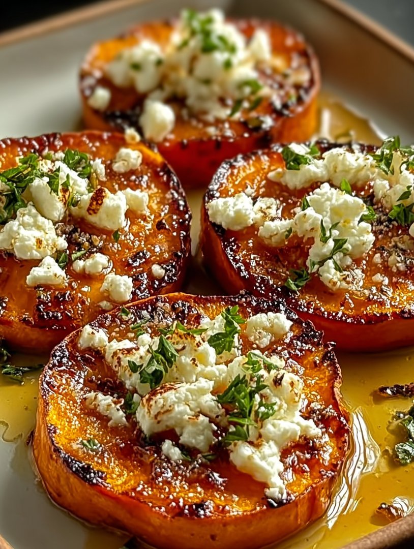 Roasted Sweet Potato Rounds with Honey Feta image 2