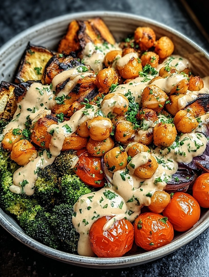 Roasted Vegetable & Chickpea Bowl image 2