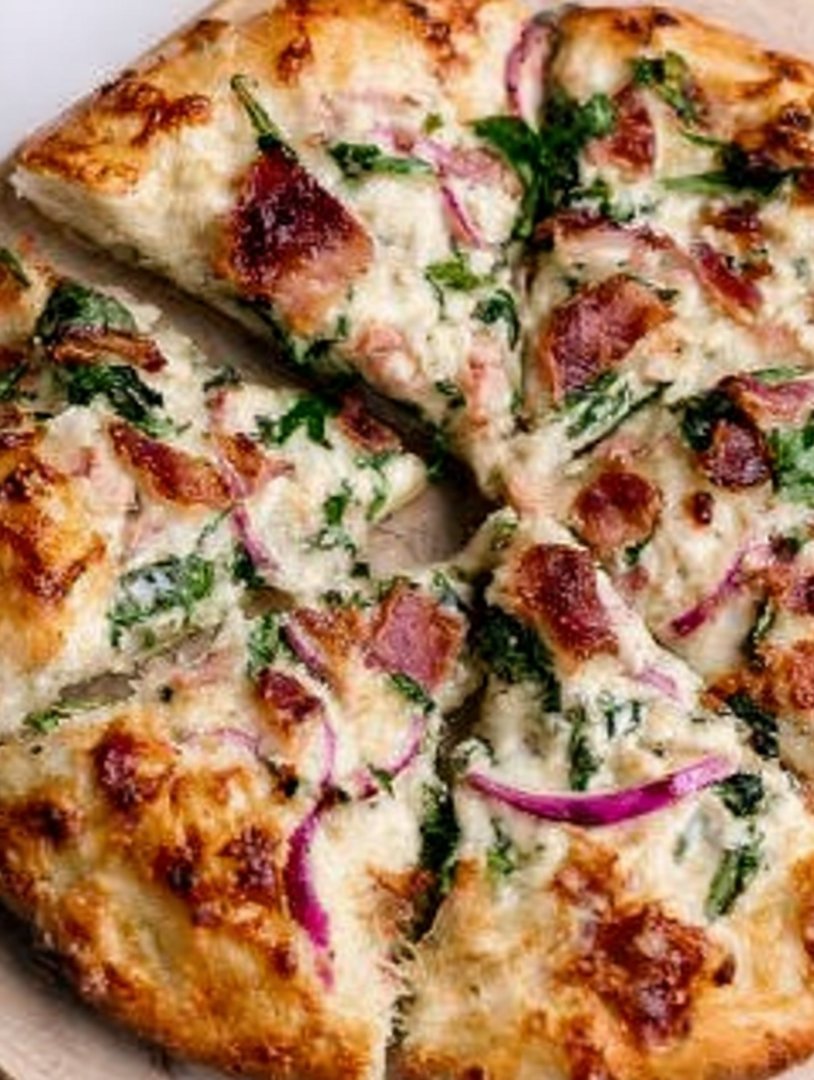 Turkey Beef Bacon from Dinde Alfredo Pizza image 2